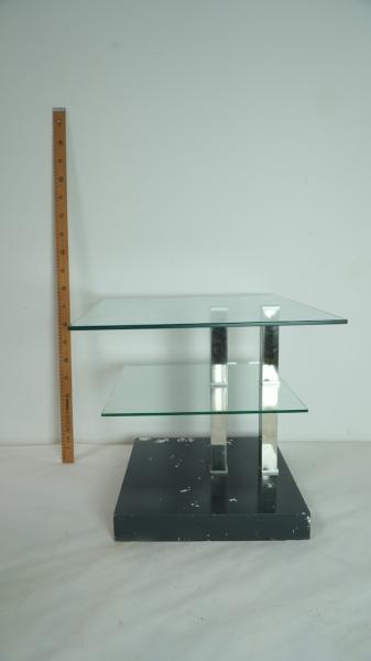 Glass coffee table
