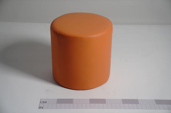 Leather round stool