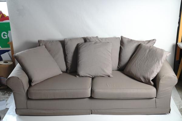 Sofa with pillows