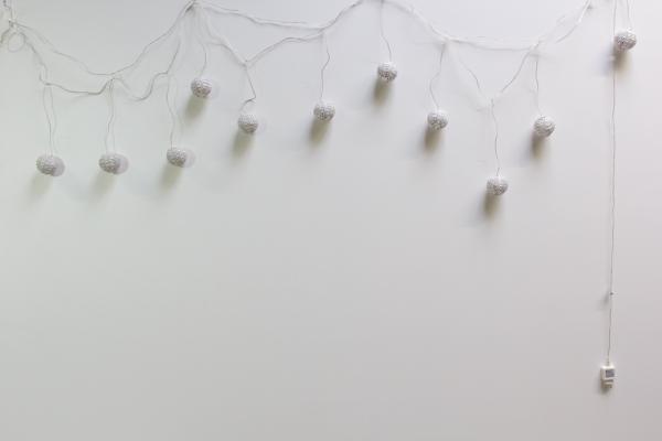 Glowing Christmas balls